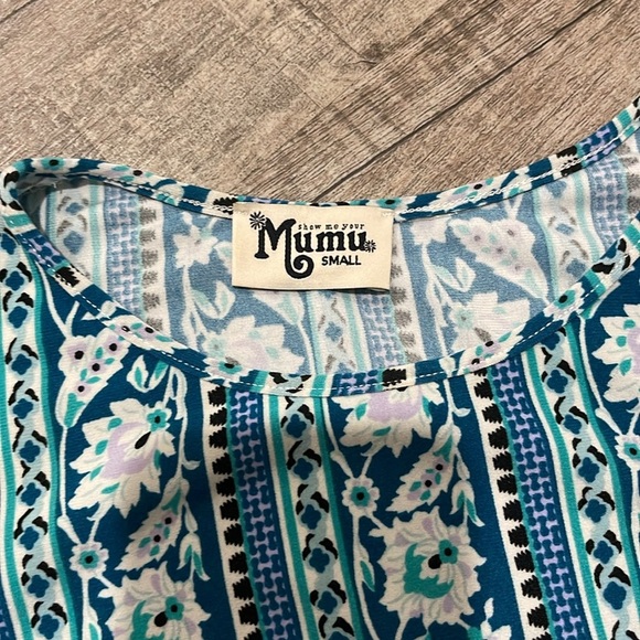 Show Me Your MuMu - Garrett Tank Dress - Blue/Green - Size Small - Gently Used!! - Picture 8 of 8